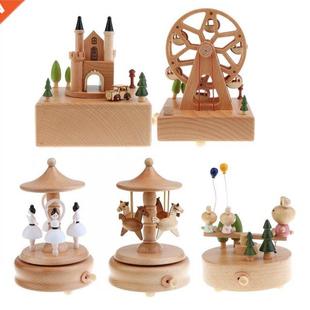 Wood Musical Box Customized Gift for Friends Lover Children