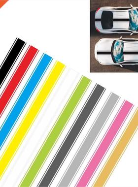 1PCS Racing Stripe Vinyl Stripe Hood Decal Sticker Fashion F