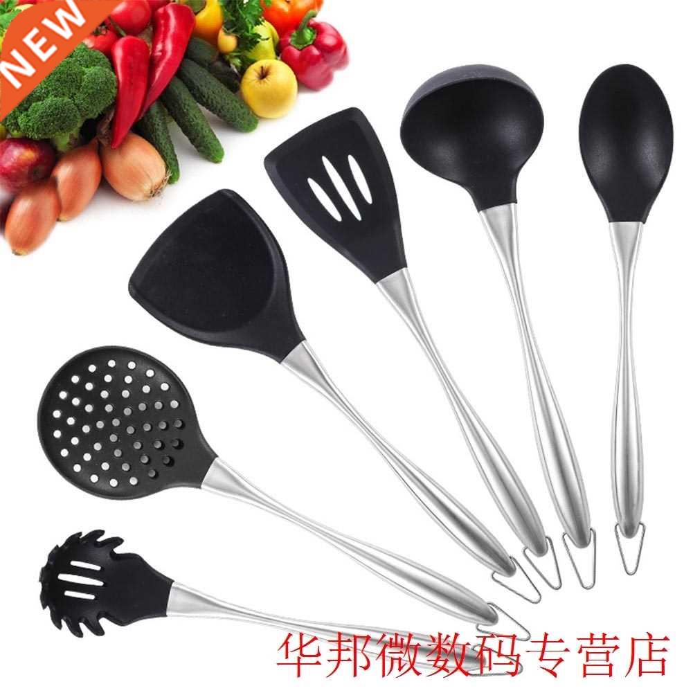 6pcs Household Heat Resistant Kitchen Utensil Set Spoon With