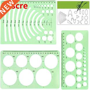 Templates Measuring Geometry Ruler Shape Stencils Drawing Se