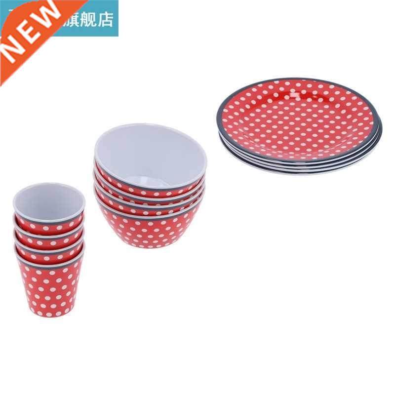 kitchen tools Bowls /Set Household Tableware Set Red Dot Mel