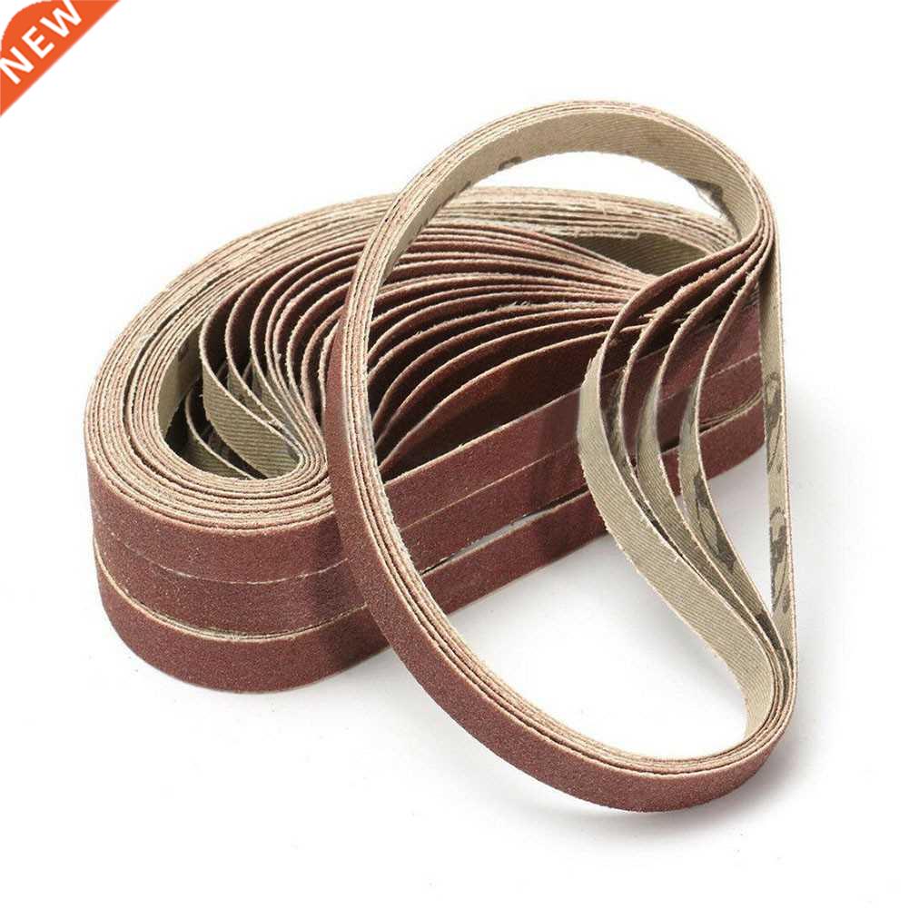 50PCS 10*330mm Sanding Belts Aluminium Oxide Abrasive Bands