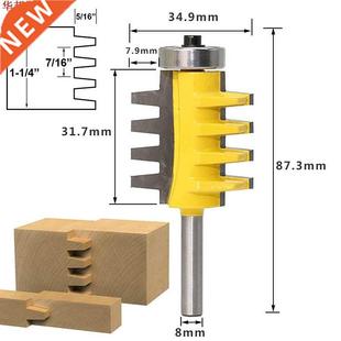 Bit Wor teeth Type Shank 8mm Wood DIY Router Woodworking
