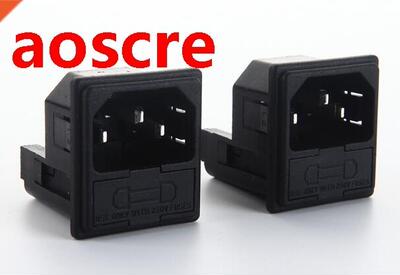 All copper card type AC power socket socket holder with doub