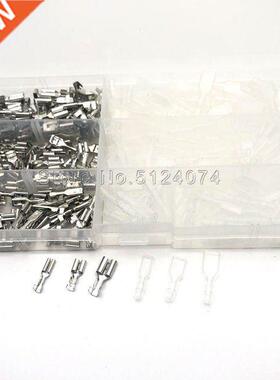 300pcs/lot 150sets/box 6.3/4.8/2.8 spring + sheath plug-in c