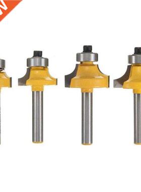 4Pcs 1/4 Inch Shank Round over Router Bits Corner Rounding E