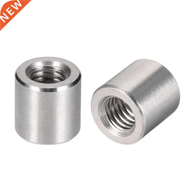 Round Connector Nuts, M6x10mm Sleeve Rod bar Stud Nut Stainl