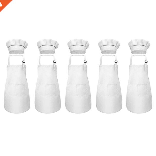 10-Pece Chldren's n and Chef Hat Set Adjustable Chldr