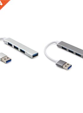 Aluminum Alloy USB 3.0 Hub 4 Ports USB Hub 2.0 with Cable Ex
