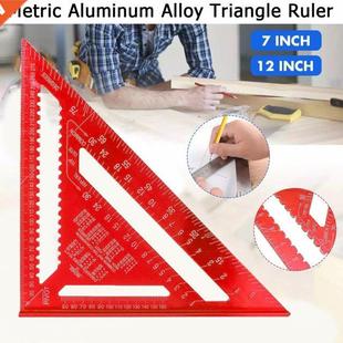 Inch Aluminium Metrische Triangle Gradenboog Hoek Ruler