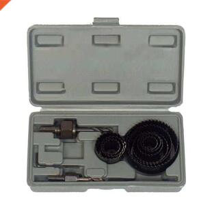 8pc Down Lights Hole Cutter Saw Holesaw Kit Set Black