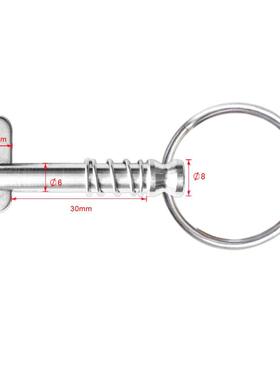 Bot Bimini Top Fitting Hrdwre Spring Loded Quick Relese