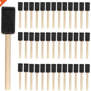 Brush Inch 75Pcs Wood Paint Sponge Handl Foam
