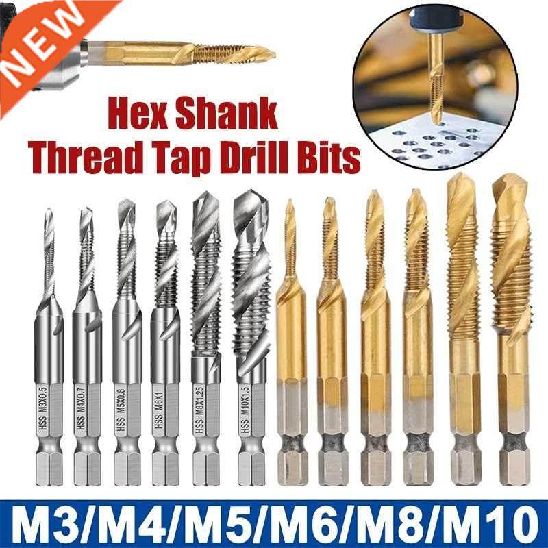 New1pc Metric Threaded High Speed Steel Drill Bit Hexagon Ha