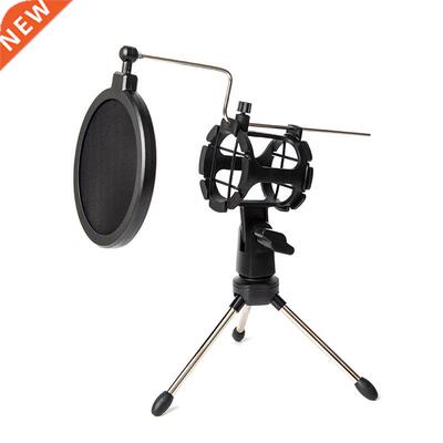 Adjustable Microphone Stand Desktop Tripod for Computer Vide