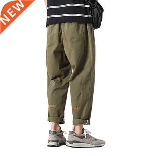 New Col Cargo Solid Loose Casual Spring 2021 Pants Harem Men