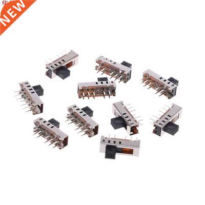 10Pcs SS24E01-G5 Slide Switches Vertical 0.5A 10 Pin 4 Posit