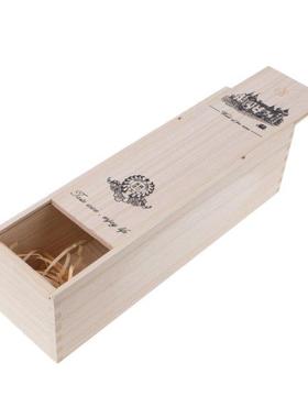 High-Quality Custom-Made Pine Wood Red Wine Carrier Gift Pac