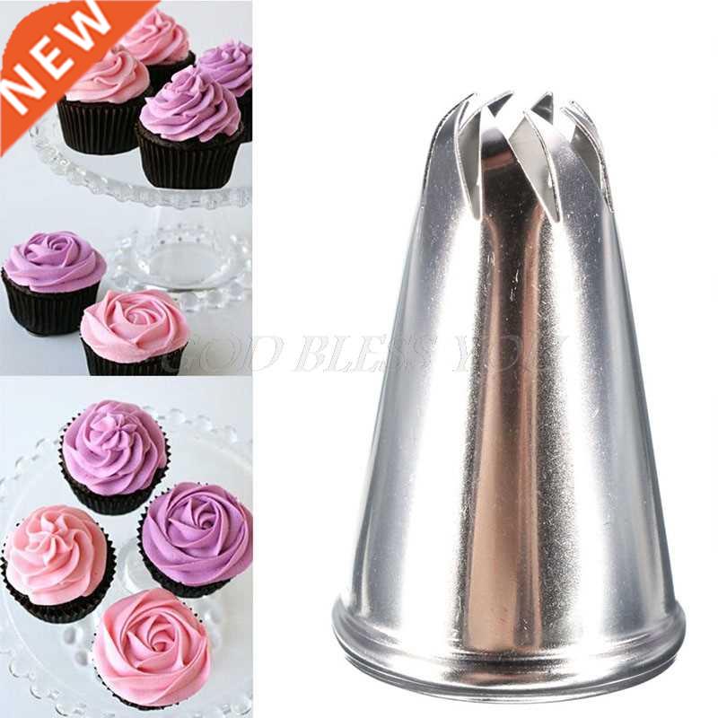 Stainless Steel Eight Teeth Drop Rose Flower Icing Piping Ti