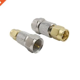 Connec SMA Coaxial Coax Plug Male 2Pcs