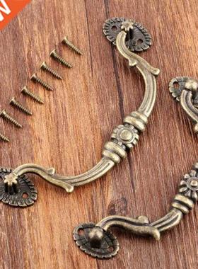 2Pcs Retro Wooden Wine Gift Box Handles Pulls Knob Vintage