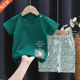 Cloth Set Summer Shorts Shirt Girl Boy Baby Clothes Kids