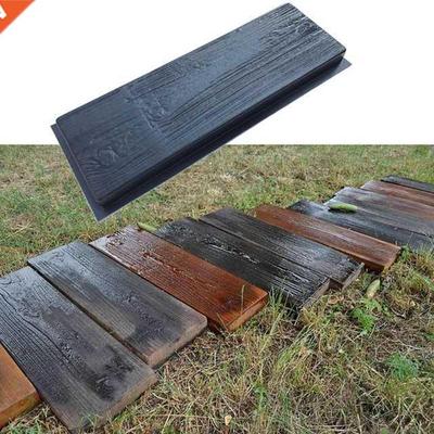 Imitation Wood Grain DIY Path Maker Paving Cement Brick Mold