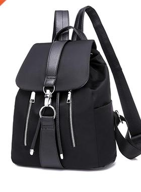 Simple nding Solid Color Nylon Women's Backpacks Casual Larg