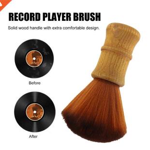 Brush for Player Handle Turn Cleaning Record Wooden Vinyl