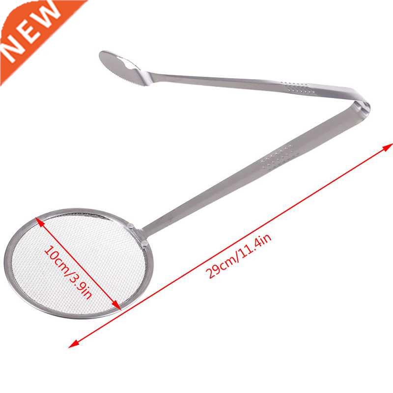1PCS Stainless Steel Spoon Kitchen Oil-frying With Clip Kitc