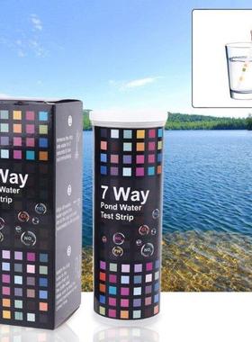 50pcs 7n1 Water Qualty Test Strps PH Ntrate Ntrte Chlo