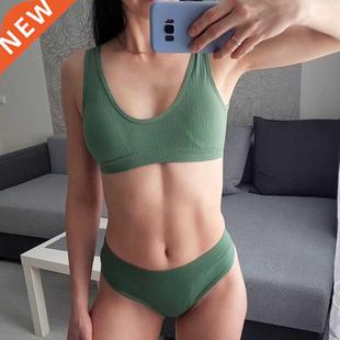 Underwear Set Sport ATHVOTAR Lingerie Women Seamless 2PCS