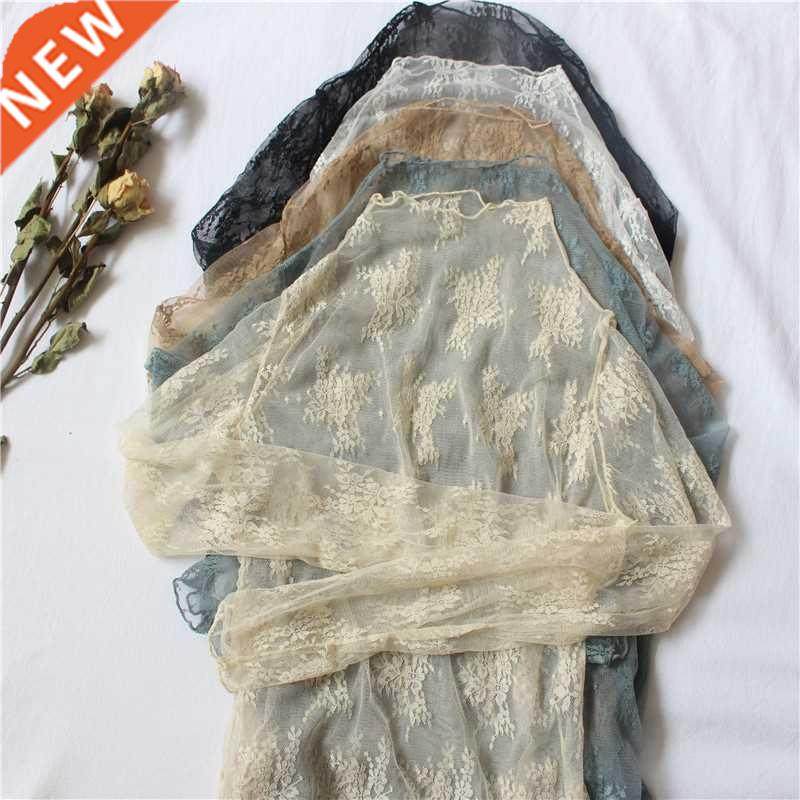 Summer Women Lace Floral Embroidery Blouses Shirt Ladies top