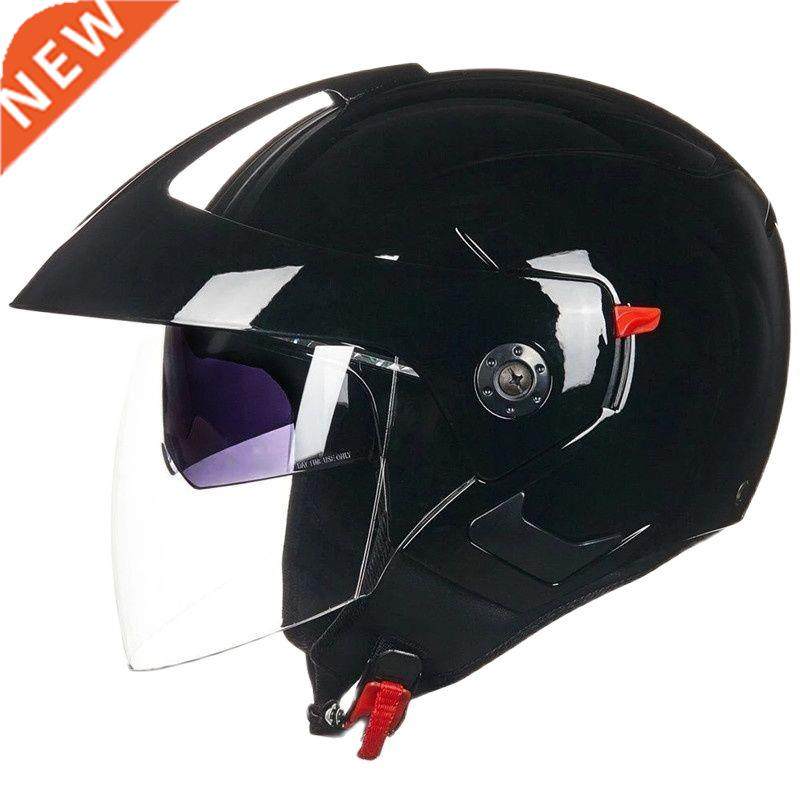 Motorcycle Helmet Open Face Dual Lens Visors Moto Helmet Ele