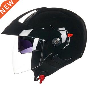 Motorcycle Helmet Open Face Dual Lens Visors Moto Helmet Ele