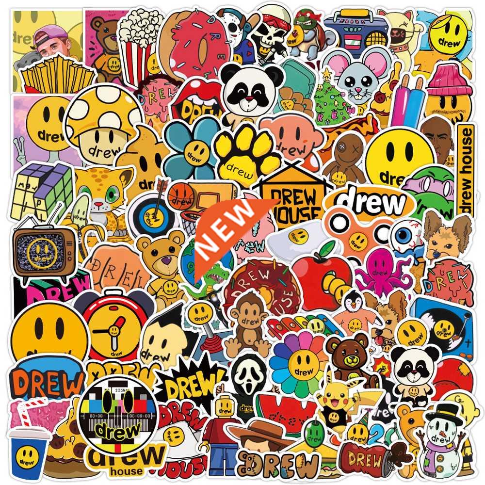 100PCS Singer Justin Bieber Drewhouse Sticker Pack For PC S