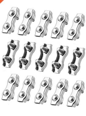 15Pcs Poly Rope Connector,Wires Splicer Wire Cable Clamp Con