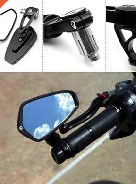 Motorcycle Mirror Handlebar Handle Bar Ends Side Mirrors For
