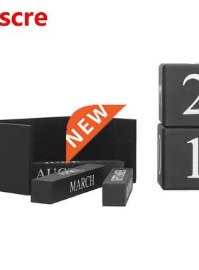 Wooden Calendar Wooden Perpetual Desk Calendar Calendar Bloc