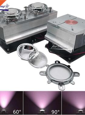 LED chip Radiator Heatsink DC12V fan lens Kits for 20W 0W 5