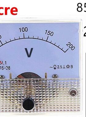 1PCS 85L1-V 200V AC Analog Voltmeter Panel Voltage Meter 64*