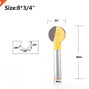 Router Bat 1pc Lubrcated. Ball Cutter 8mm End Mllng