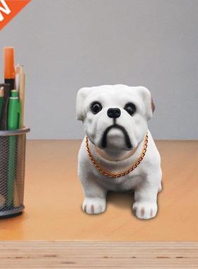 Cute Bobble Head Bulldog Nodding Dog Crafts Adornments Ornam