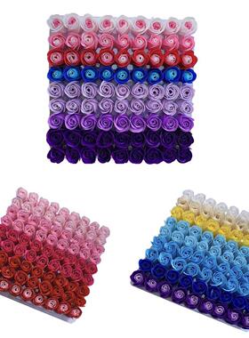 81Pcs Color Mixing Rose Bath Body Flower Floral Soap Scente