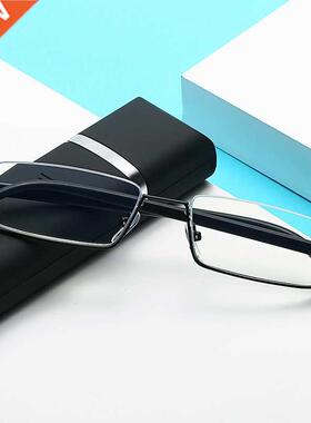 ZUEE Reng Glasses TR90 Stainless Steel Half Frame Anti-Re