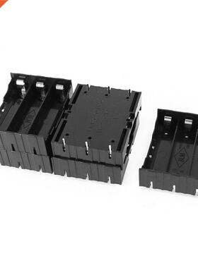 5 Pcs Black 3 x 3.7V 18650 Batteries 6 Pin Battery Holder Ca