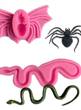 Scary Prank Fondant Slcone Molds nsect Snake Sugarcraft C
