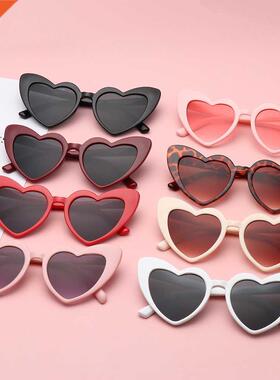 Heart Sunglasses Women Brand Designer Cat Eye Sun Glasses Fe