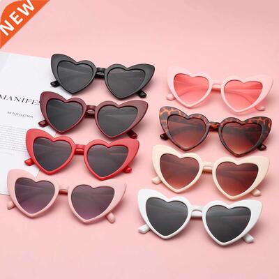 Heart Sunglasses Women Brand Designer Cat Eye Sun Glasses Fe