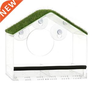 Feeder House Clear Acrylic Cups Bird Suction Window Strong